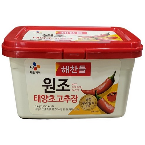해찬들 태양초 골드 고추장, 10개, 500g