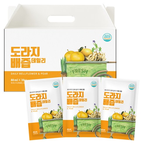 물넣지않은 도라지배즙 데일리, 2.4L, 5개