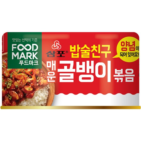 대상 푸드마크 밥술친구 매운 골뱅이, 120g, 1개