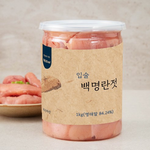 입술 백명란젓갈, 1kg, 1개