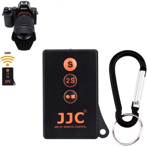 JJC 카메라 블루투스 인터벌 타이머 릴리즈 소니 A6600 A6500 A6400 A6300 A1 A7용 브이로그 비디오 시작 중지 기능 외선 무선 셔터 리모컨 커맨더III II, JJC 카메라 블루투스 인터벌 타이머 릴리즈 소니 A6
