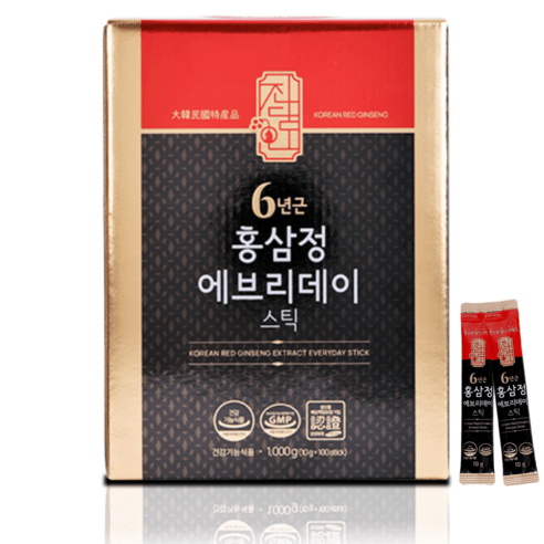진담인 6년근 홍삼정 에브리데이 스틱, 1kg, 2개