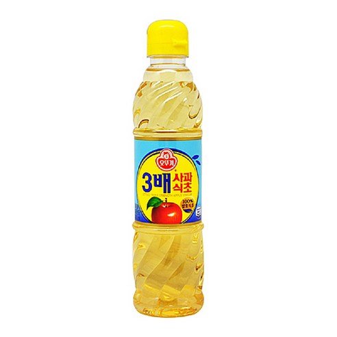 오뚜기 3배 사과식초, 500ml, 5개