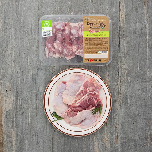 마니커 닭터의자연 무항생제 인증 1등급 닭다리살 정육 (냉장), 500g, 4개
