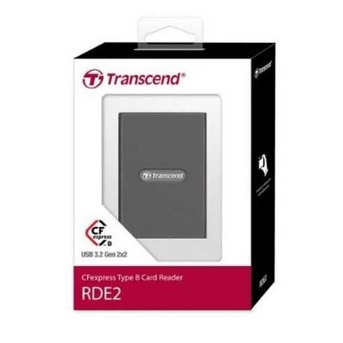 트랜센드 CFexpress Type B전용 메모리카드 리더기 RDE2, Space gray