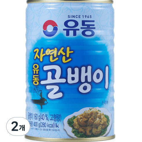 유동 자연산 골뱅이 통조림, 400g, 1개