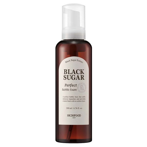 스킨푸드 블랙슈가 퍼펙트 버블폼 클렌저, 200ml, 2개