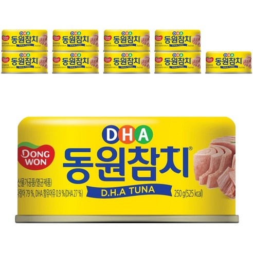 동원 DHA참치, 250g, 4개