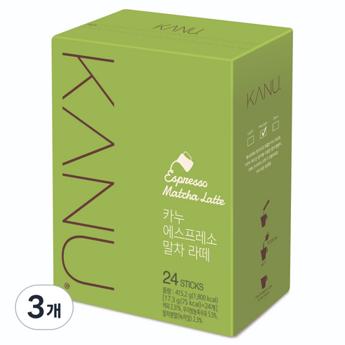 카누 에스프레소 말차 라떼, 17.3g, 24개입, 2개