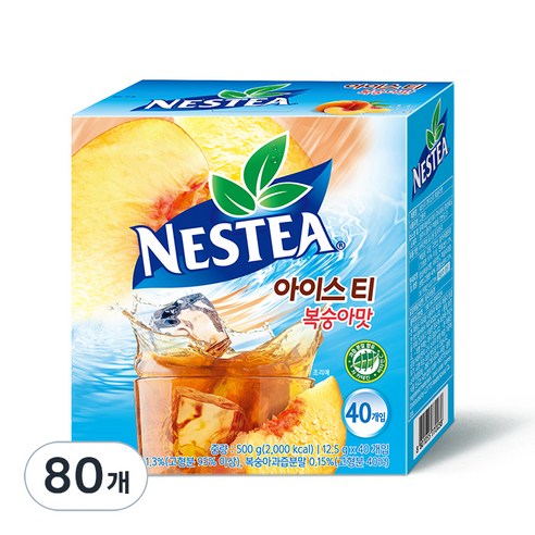 네스티 아이스티 복숭아맛, 12.5g, 40개입, 5개