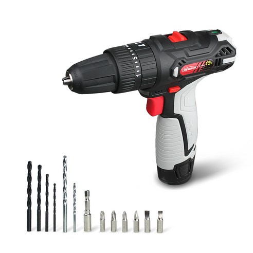 뉴썬 무선해머드릴 12V 리튬이온배터리 ENS-D1200, 본품, 1개