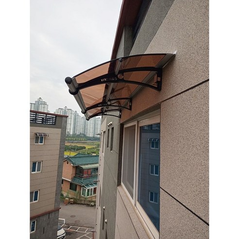 캐노픽스 650x30m DIY 캐노피 테라스 정문 렉산 처마 비가림 현관 차양 비막이, 브라운, 직결피스, 브라운, 1개