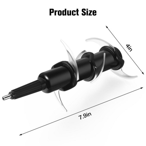 호환 닌자 블렌더 Blender Parts 72온스 XL(9컵) 피처 뚜껑 블레이드 세트 BL610 BL610BRN BL610C BL710WM BL710WMC CO610B CO65, 2)잠금 뚜껑