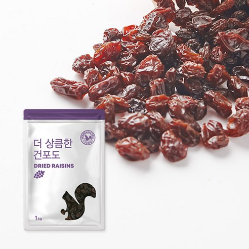 [KT알파쇼핑]산과들에 건포도1kg*1봉, 1kg, 1개