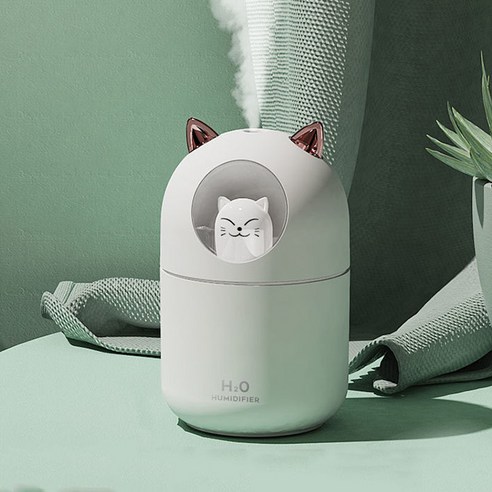 3가지 색상 귀엽다가정용 가습기 휴대용가습기 미니 가습기300ML, X1