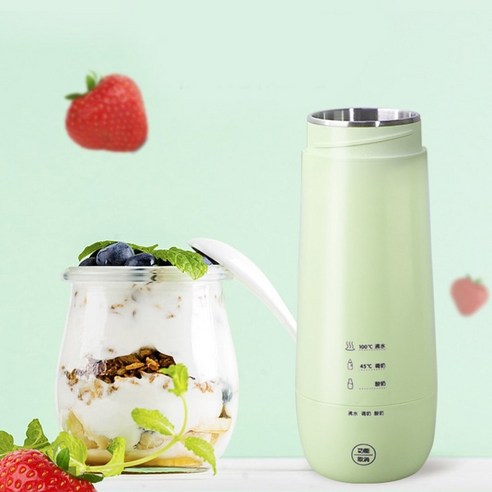 요구르트제조기 메이커 요거트 유산균 발효기휴대용 미니 요구르트 컨테이너 220V 발효 기계 주전자 자동, [02] green, [02] UK