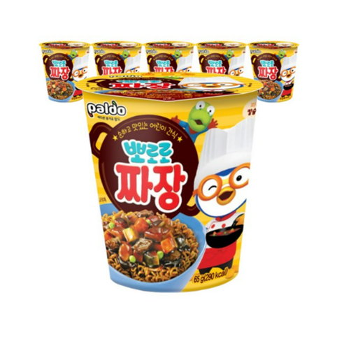 팔도 뽀로로 짜장 컵라면, 4개