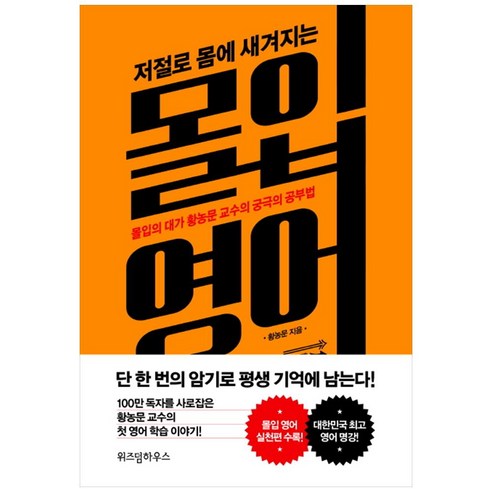 [위즈덤하우스] 몰입 영어 : 몰입의 대가 황농문 교수의 궁극의 공부법(7178)