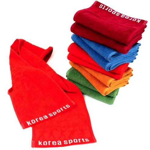 리빙유진 빠른흡수 면100% 스포츠타올 헬스 등산수건 세트, 자주, 5개