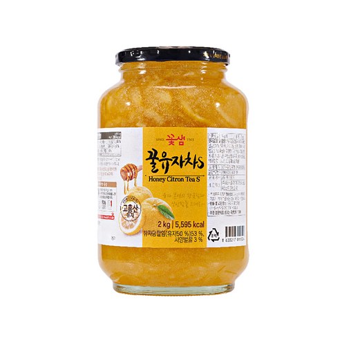 꽃샘 꿀유자차S, 1kg, 1개입, 4개