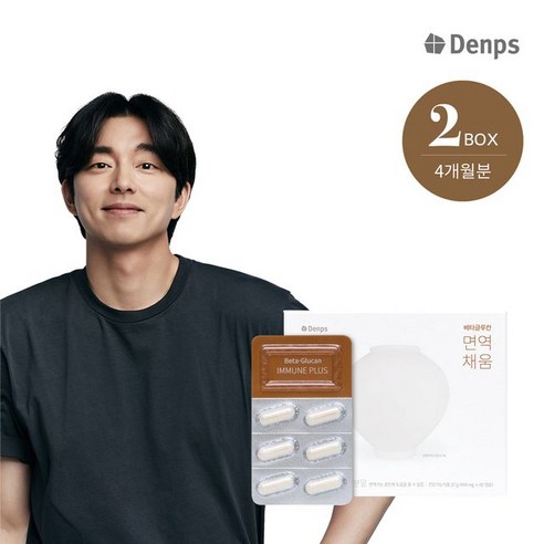 덴프스 [덴프스] 베타글루칸 면역채움 4개월 2BOX, 60정, 27g, 2개