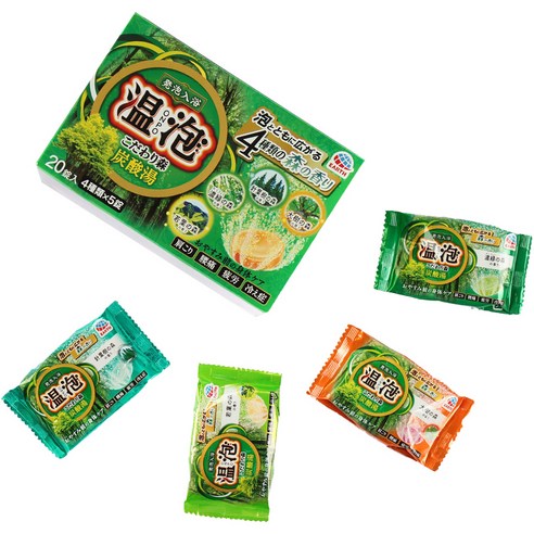 바스로망 온포 탄산 입욕제 포레스트 4종 x 5p 세트, 900g, 1개