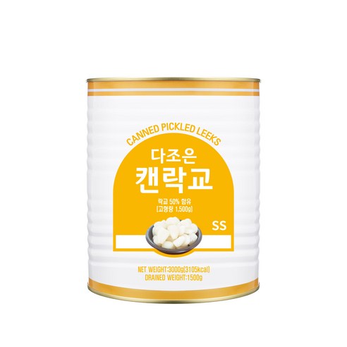 이엔 락교 2S 3kg X 6통 1박스 캔락교 [이엔푸드], 1개