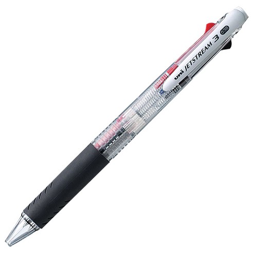 제트스트림 3색 펜 0.38mm SXE3-400-38, 블랙, 1개