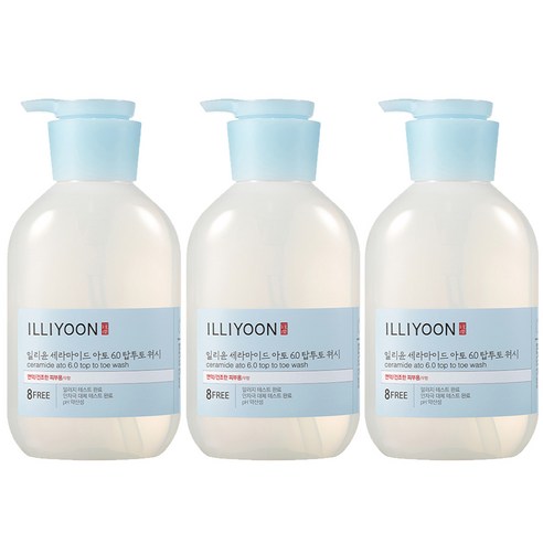 일리윤 세라마이드 아토 6 0 탑투토 워시 무향, 500ml, 5개