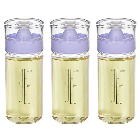 씨밀렉스 실리콘 오일 양념병 퍼플, 500ml, 3개