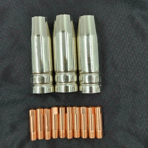 co2용접기 CO2 미그 용접 공기 냉각 MB 15AK 접촉 팁 가스 0.8mm 용접기 실드 슈라우드 노즐 13 개-182, 1.1mm