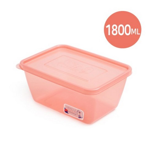 [미라네주방] 냉장고정리 김치보관 숙성전용 밀폐용기 김치통 용기 미라클통 황토 1800ml 1개 용기 + 뚜껑, 3개
