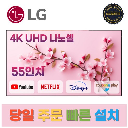 LG전자 나노셀 55인치(139Cm) 4K UHD 스마트 TV 55NANO75, 일산매장직접방문수령
