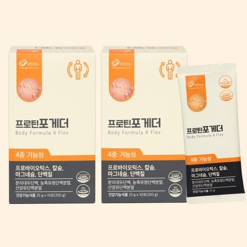 고함량 단백질 유산균 하이 프로틴 유산균 칼슘 스틱 운동 후 한끼 식사대용 고단백질 파우더 바디 포뮬러 건강기능식품, 20개, 25g