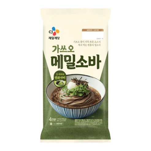CJ 가쓰오메밀생면1136.8g[4인분] 3봉, 3개
