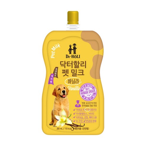 닥터할리 펫 밀크 바닐라, 200ml, 1개