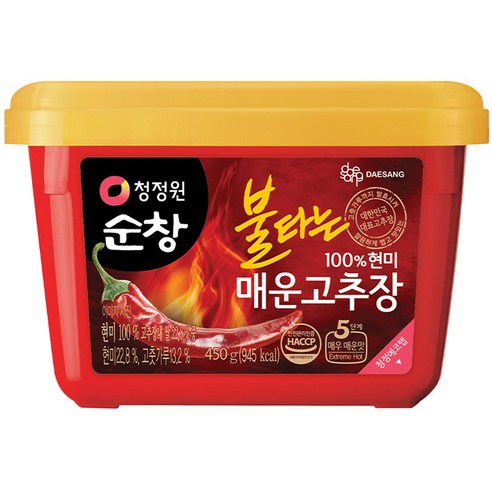 [청정원] 현미 불타는매운고추장, 450g, 3개