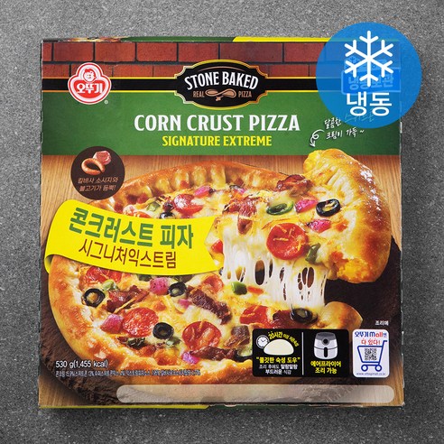 오뚜기 콘크러스트 피자 시그니처 익스트림 (냉동), 530g, 6팩