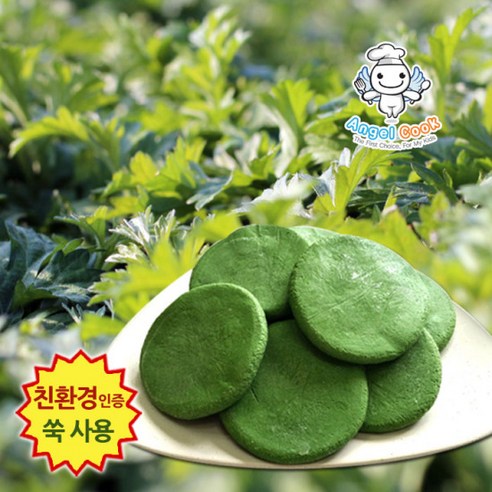 [엔젤쿡] 자연담은 거문도 해풍쑥 생쑥개떡 1kg, 1개, 1000g
