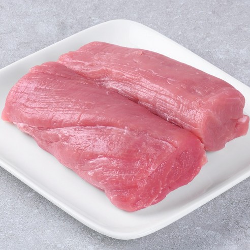 오늘잡은소 +1등급 한돈 돼지고기 안심, 납작구이 200g x 5팩, 1개