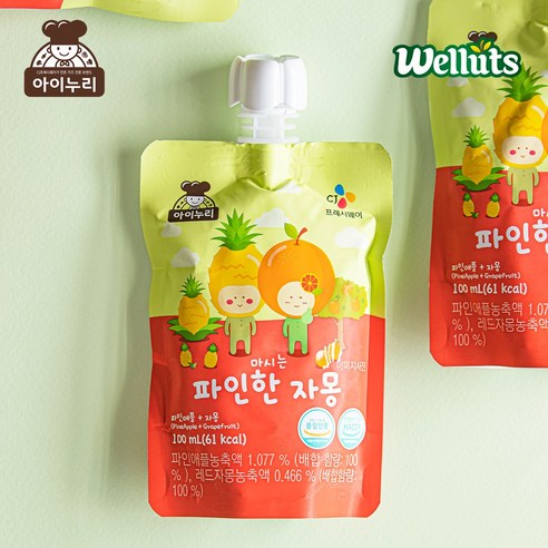아이누리 마시는 파인한자몽 100ml 1box, 80개