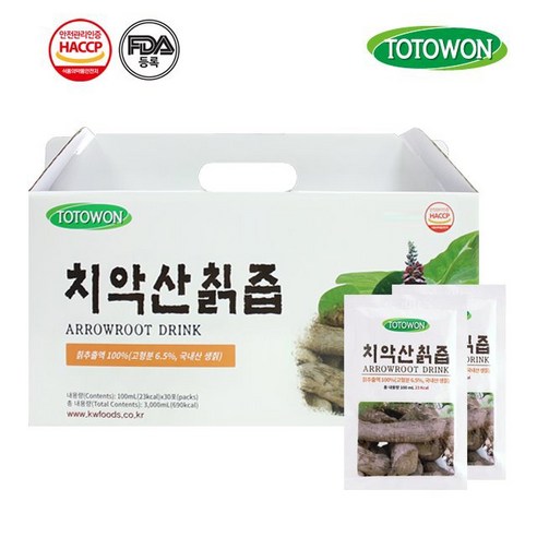 강원식품 치악산칡즙 100mL 30포, 120개