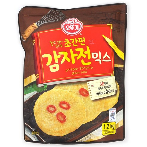 오뚜기 초간편 감자전 믹스 1.2kg, 3개