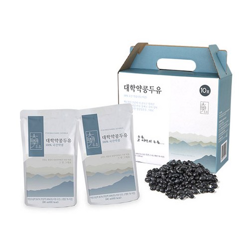 대학두유 [대학두유] 100% 국산약콩(쥐눈이콩) 대학약콩두유 [×], 30개, 190ml
