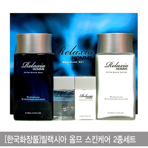한국화장품 릴랙시아 남성 2종 세트 기초세트 스킨 로션, 1개