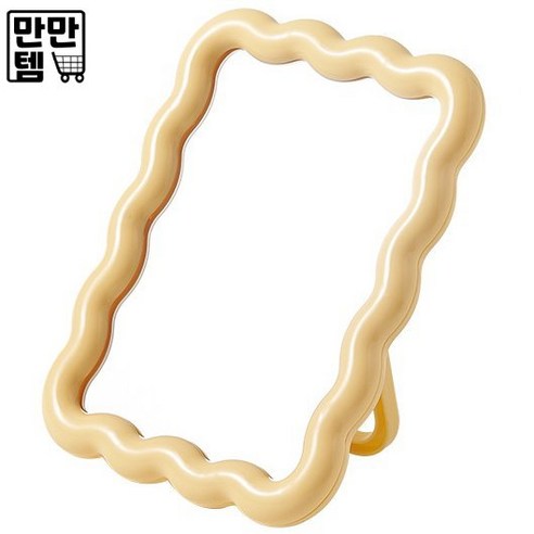 만만템 탁상 거울 화장 스탠드 접이식 벽걸이 겸용, 만만템 핑크
