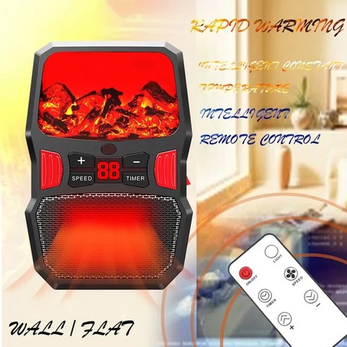1500W 휴대용 전기 히터 팬 침실 홈 겨울 방 원격 공기 히터 220V 110V 핸드 워머 난방 스토브 라디에이터, 17.with remote control - 미국