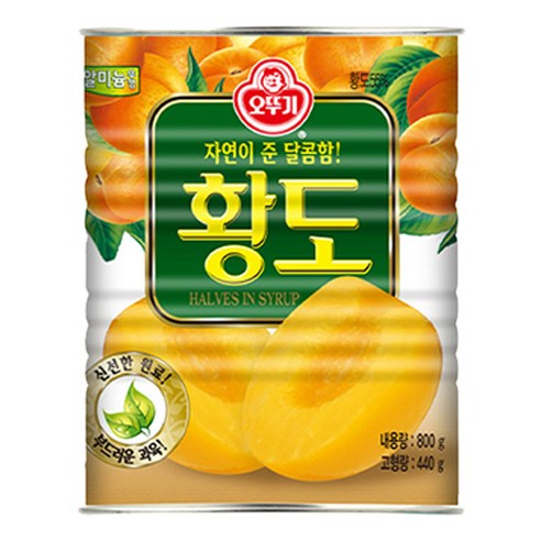 오뚜기 황도 반절 400g, 2개