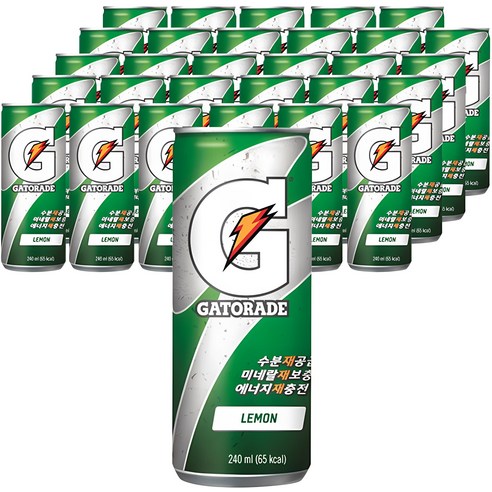 게토레이 레몬 캔, 240ml, 60개