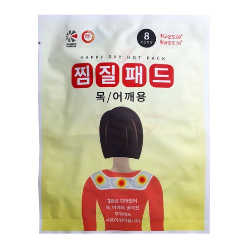 해피데이 찜질패드 목 어깨용 60g 국산, 1개